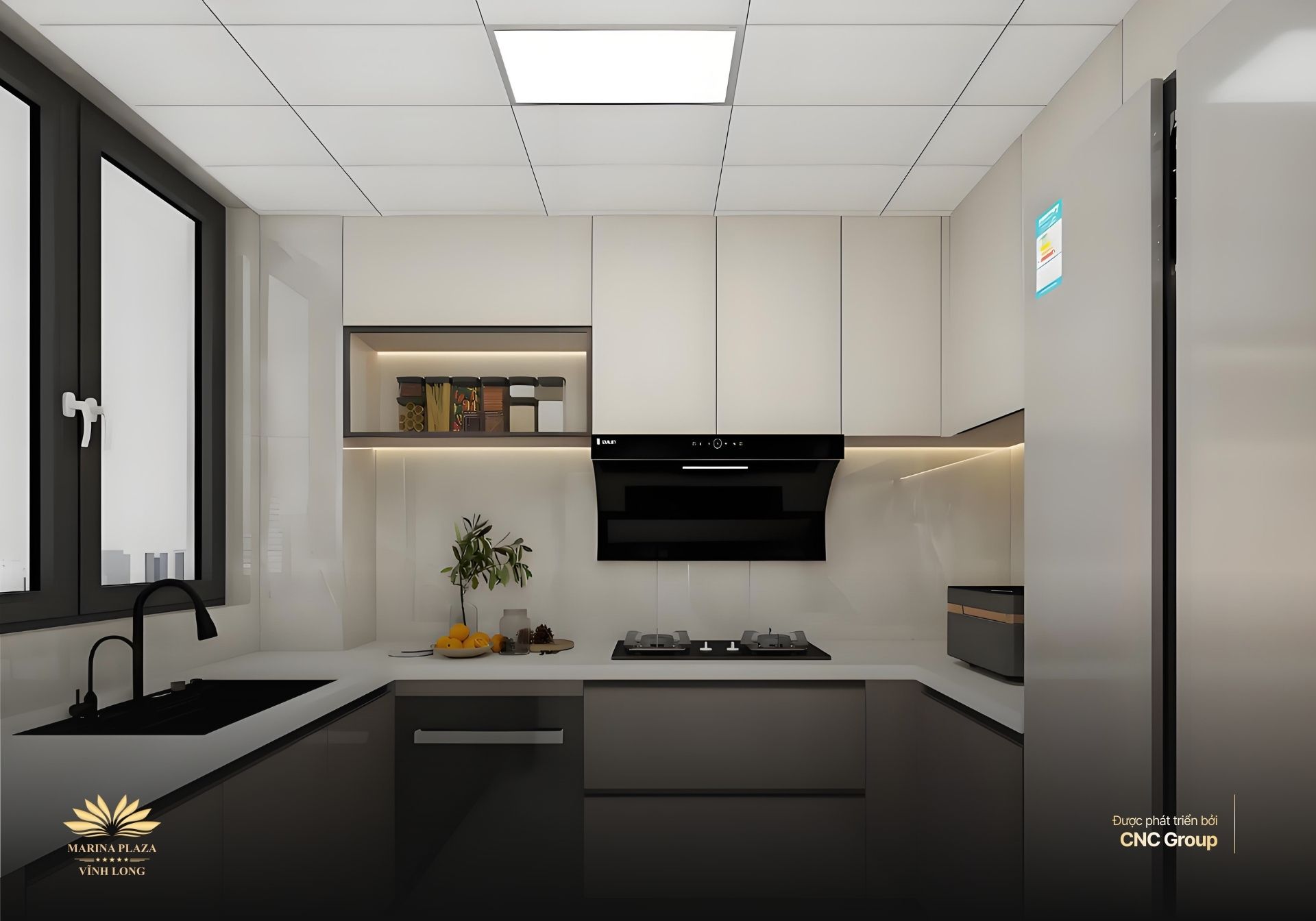 phong bep can 1 phong ngu marina vinh long